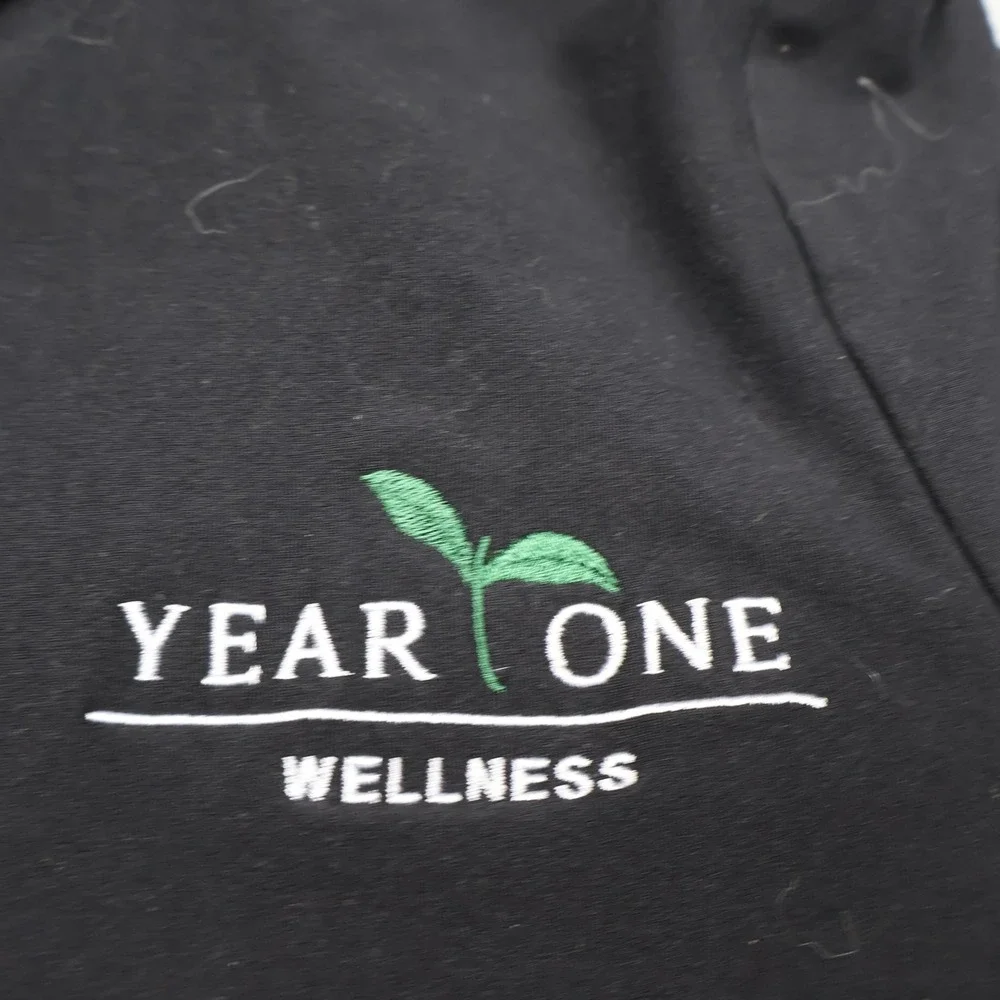 Alo Sweatshirt Womens Small Black 1/4 Zip Pullover Stretch Athletic Gym Yoga LOG